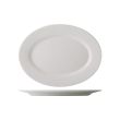 C.A.C. GDC-12, 10.5-Inch Porcelain Oval Serving Platter, 2 DZ/CS