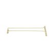 Winco GH-16, 16-Inch Brass Plated Wire Glass Hanger Rack