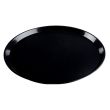 Fineline Settings HR0016.BK, 16-inch Platter Pleasers Black Angled High Rim Catering Platter, 25/CS