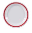 Yanco HS-107 7.25-Inch Houston Melamine Round White Plate, 48/CS