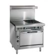 Imperial IHR-2-1HT-C, 36-Inch 2-Burner Range with Convection Oven, NSF