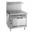 Imperial IHR-2HT, 36-Inch 2-Burner Range with Standard Oven and Two 18-Inch Hot Tops, NSF