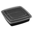 Dart CH6DEF 6 Oz Clear Tamper-Evident PET Containers with Flat Lid, 400/CS