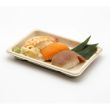 STI ST-3G-BASE, 6.5x4.5x0.75-Inch Wheat Straw Sushi Tray, 800/CS (Lids Sold Separately)
