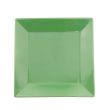 C.A.C. KC-16-G, 10-Inch Green Stoneware Square Plate, DZ