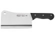 Winco KFP-72, 7-Inch Acero Cleaver with Hanging Hole, POM Handle, Black, NSF