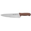 Winco KWP-100N, 10-Inch Stal High Carbon Steel Chef's Knife, Polypropylene Handle, Brown, NSF