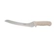 Winco KWP-92, 9-Inch Offset Bread Knife with White Polypropylene Handle, NSF