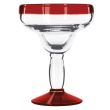 Libbey 92308R, 12 Oz Aruba Red Margarita Glass, DZ