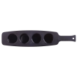 Libbey 96458, 18-inch Four-Hole Matte Black Melamine Beer Flight Sampler Paddle, 6/CS