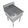 L&J LJ2020-1 20x20-inch Stainless Steel 1-Compartment Sink