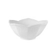 C.A.C. LTB-5, 9 Oz 5.5-Inch Super White Porcelain Lotus Shaped Bowl, 3 DZ/CS