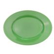 C.A.C. LV-12-G, 10.37-Inch Green Stoneware Serving Platter, 2 DZ/CS