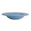C.A.C. LV-120-LBU, 26 Oz 12-Inch Light Blue Stoneware Pasta Bowl, DZ