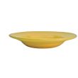 C.A.C. LV-120-Y, 26 Oz 12-Inch Yellow Stoneware Pasta Bowl, DZ