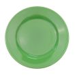 C.A.C. LV-7-G, 7.25-Inch Green Stoneware Dinner Plate, 3 DZ/CS