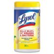 Lysol 77182, Lemon & Lime Blossom Scent Sanitizing Wipes, 80/PK, 6/CS