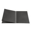 C.A.C. MCC4-11GY, 8.5x11-inch 4-Panel Faux Leather Gray Menu Cover