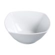 Yanco ML-407 32 Oz 8.5-Inch Mainland Porcelain Square White Salad Bowl, 24/CS
