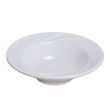 Yanco MM-3 10 Oz 9-Inch Miami Porcelain Rectangular White Rim Soup Bowl, 24/CS