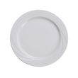 Yanco MM-6 6.25-Inch Miami Porcelain Round White Plate, 36/CS