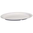 Winco MMPO-139W, 13.25x9.63-Inch Oval Melamine Platters with Narrow Rim, White, 1 Dozen, NSF