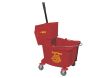 Winco MPB-36R, 36-Quart Red Mop Bucket with Wringer, EA