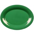 Yanco MS-209GR 9.5x7.25-Inch Milestone Melamine Oval Green Platter, 24/CS