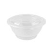 SafePro NB32W, 32-38 Oz White Round Microwavable Noodle Bowl with Lid, 150/CS