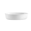 C.A.C. ODP-6, 34 Oz 9-Inch Porcelain Deep Oval Platter, 2 DZ/CS