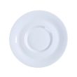 Yanco PA-002 5.5-Inch Paris Porcelain Round Super White Saucer With Smooth Surface, 36/CS