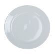Yanco PA-112 12-Inch Paris Porcelain Round Super White Plate With Smooth Surface, DZ