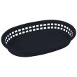 Winco PLB-K, Premium Oval Platter Basket, Black, 1 Dozen