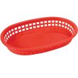 Winco PLB-R, Premium Oval Platter Basket, Scarlet Red, 1 Dozen