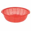 Thunder Group PLFP001, 18 1/2-Inch Plastic Round Colander with Handles, Red 