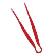 Thunder Group PLFTG006RD, 6-Inch 1-Piece Polycarbonate Pom Tong, Flat Grip, Red