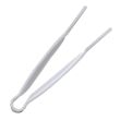 Thunder Group PLFTG006WH, 6-Inch 1-Piece Polycarbonate Pom Tong, Flat Grip, White