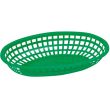 Winco POB-G, Large Oval Basket, Shining Green, 1 Dozen
