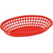 Winco POB-R, Premium Oval Basket, Scarlet Red, 1 Dozen