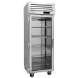 Turbo Air PRO-26H2-GS-PT 1 Glass and 1 Solid Door Pass-Thru Heated Cabinet, Left-Hinged, 26.2 Cu.Ft.