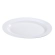 Yanco PS-13 11.75x7.75-Inch Piscataway Porcelain Oval White Platter, DZ