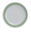 Yanco PT-109 9-Inch Pine Tree Melamine Round White Dinner Plate, 24/CS