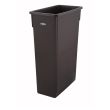 Winco PTC-23B, 23-Gallon Brown Slender Trash Can, EA (Cover Not Included)