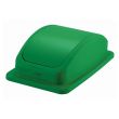 Winco PTCL-23GR, Green Plastic Swing Lid for PTC-23GRC Trash Can