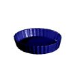 C.A.C. QCD-5-BLU, 5.5 Oz 5-Inch Porcelain Blue Round Quiche Dish, 2 DZ/CS