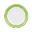 C.A.C. R-2-G, 6-Inch Stoneware Green Saucer for R-1-G Cup, 3 DZ/CS