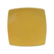 C.A.C. R-FS8-Y, 8.87-Inch Stoneware Yellow Square Flat Plate, 2 DZ/CS