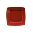 C.A.C. R-S6Q-R, 6.87-Inch Porcelain Red Square In Square Plate, 3 DZ/CS