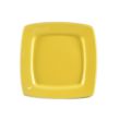 C.A.C. R-S8Q-Y, 8.87-Inch Porcelain Yellow Square In Square Plate, 2 DZ/CS