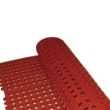 Winco RBMI-33R, 36x36x0.5-Inch Interlocking Grease-Resistant Anti-Fatigue Square Rubber Floor Mat, Red